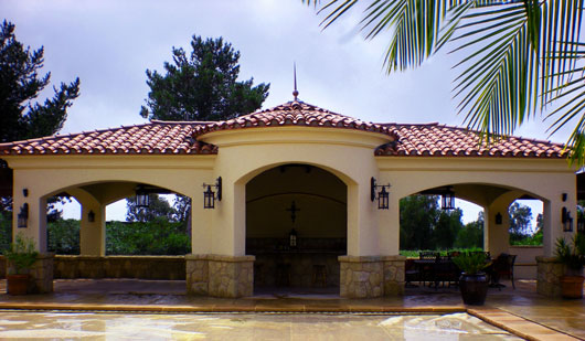 Santa Barbara pool cabana designs