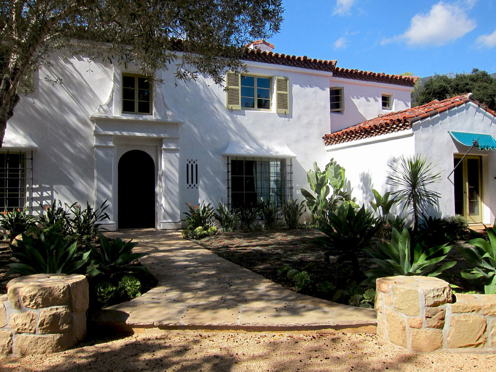 2 story Spanish Revival Designs by Jeff Doubet Santa Barbara California Home Designer